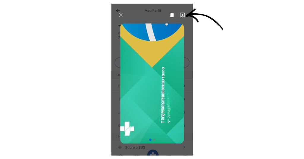 Cartão SUS no celular