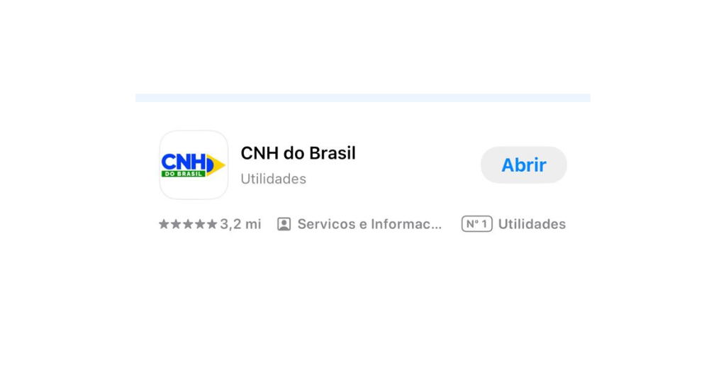 aplicativo correto CNH do Brasil